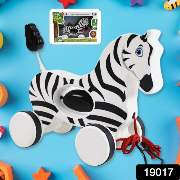 Zebra Pull Along Toy Baby Early Walking Pull Toy Rope Toy for Babies Walking Toy