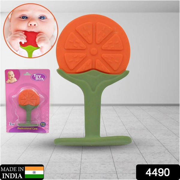 Silicone Fruit Teether Toy for Babies & Toddlers