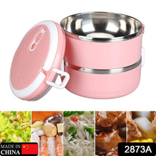 Doraemon 2layer Lunch Box Steel High Quality 2 Layer Tiffin Box For Home , Office & School Use