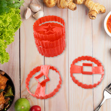 Easter Cookie Cutter Set - Plastic Biscuit Cutting Tools for DIY Baking & Cake Decoration (6-Piece)