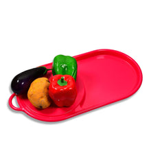 Plastic Kitchen Chopping Board with Tray – Convenient for Food Prep and Storage
