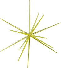 3D Gold Star Hanging Decoration Star, Acrylic Look Hanging Luminous Star for Windows, Home, Garden Festive Embellishments for Holiday Parties Weddings Birthday Home Decoration (Medium)