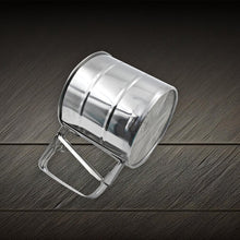 Stainless Steel Flour Sifter – Handheld Baking Sieve with Measuring Scale