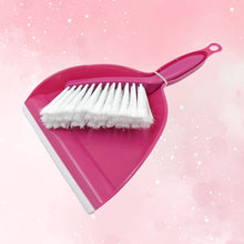 Mini Dustpan Supdi with Brush Broom Set for Multipurpose Cleaning, Cleaning Broom Brush and Dustpan | Sweep Set for All Surfaces, for Cleaning Tool for Desk, Car & Animal Waste etc, Supdi (2 Pc Set)