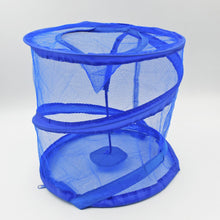 Mesh up Laundry Hamper, Foldable Portable Cylindrical Dirty Clothes Basket for Bedroom, Kids Room, College Dormitory and Travel