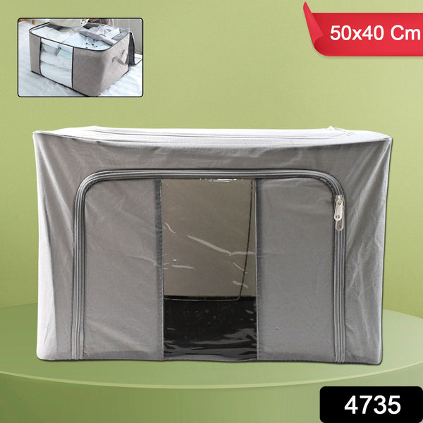 Storage Box with Lid, With Window (50×40 Cm / 1 Pc)