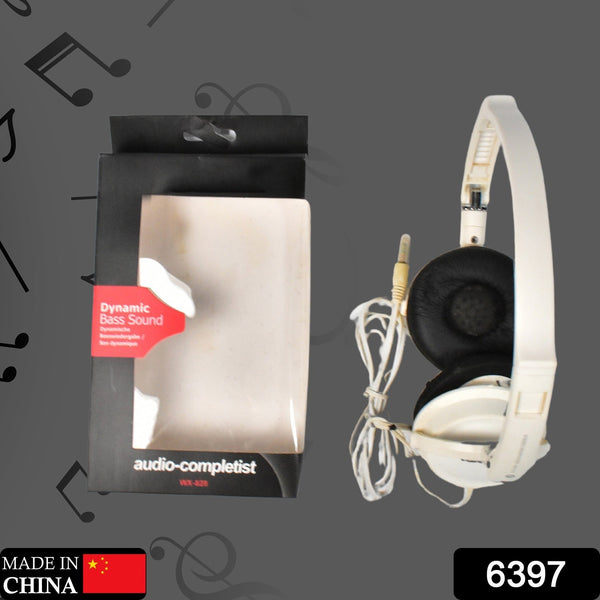 Foldable DJ Style Wired Headphones with Mic