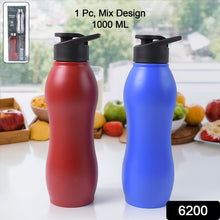 Stainless Steel Water Bottle (1000ML / Mix Colour / 1 Pc / Matte)
