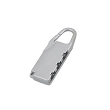 Silver Tone Motorcycle Bike Helmet Lock Portable 3 Digit Security Resettable Lock Anti-Theft Luggage Lock