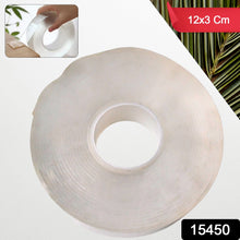 Sticky Double Sided Tape Washable Adhesive Tape Reusable (12×3 Cm / 1 Pc)