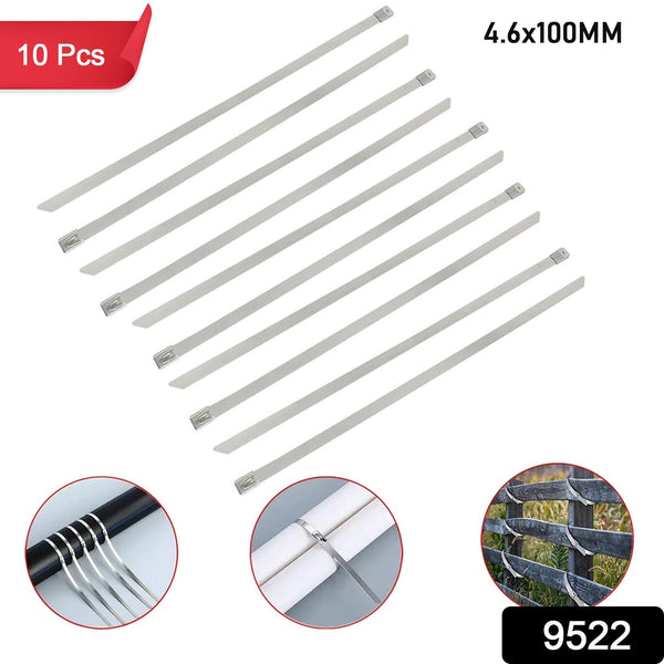 Stainless Steel Cable TIE (4.6x100MM / 10 pcs Set)