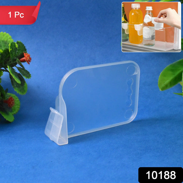 Plastic Storage Baskets Space allocator, Refrigerator Organizer Bins partition Clip (1 Pc)