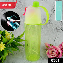 Plastic 2 In 1 Mist Spray Water Bottle (Multicolour / 600 ML / 1 Pc)