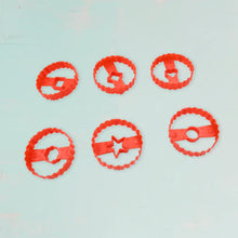 Easter Cookie Cutter Set - Plastic Biscuit Cutting Tools for DIY Baking & Cake Decoration (6-Piece)