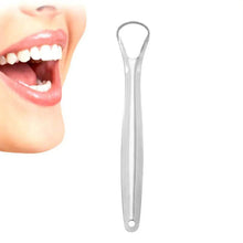 Stainless Steel Tongue Scraper for Bad Breath & Oral Hygiene, Metal Case Included (1 Pc)