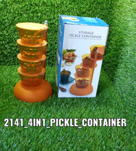 4 in 1 Multipurpose 360 Degree Rotating Pickle Rack Container for Kitchen
