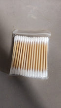Eco-Friendly Bamboo Cotton Swabs with Wooden Handles (Pack of 20)