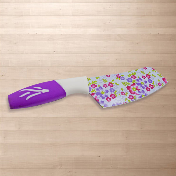 Colorful Designer Stainless Steel Chef Kitchen Knife, Unique Liquid Marble Sharp Kitchen Knives With Card Packing- Scratch Resistant And Anti Rust Knives For Kitchen 9 Inch (1 Pc)