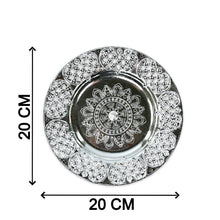 Beautiful 8-Inch Plastic Pooja Thali Set – Perfect for Daily Use & Special Occasions (Plastic)