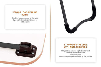 Compact Laptop Lapdesk with Tablet Slot