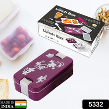 Leak-Proof Airtight Lunch Box with Spoon, 2 Compartments