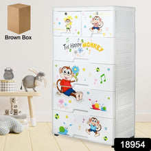 Kid's Plastic Chest of 6 Drawers, Multi-Purpose Storage Organizer/Wardrobe for Kids