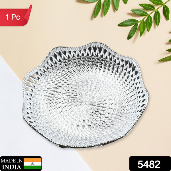 Round Traditional Multipurpose Mukhwas Serving Tray – Decorative Platters (1 Pc)