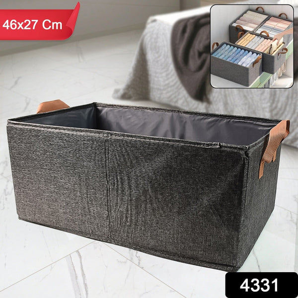 Foldable Cloth Storage Organizer Bag With Handles (46x27CmPc)