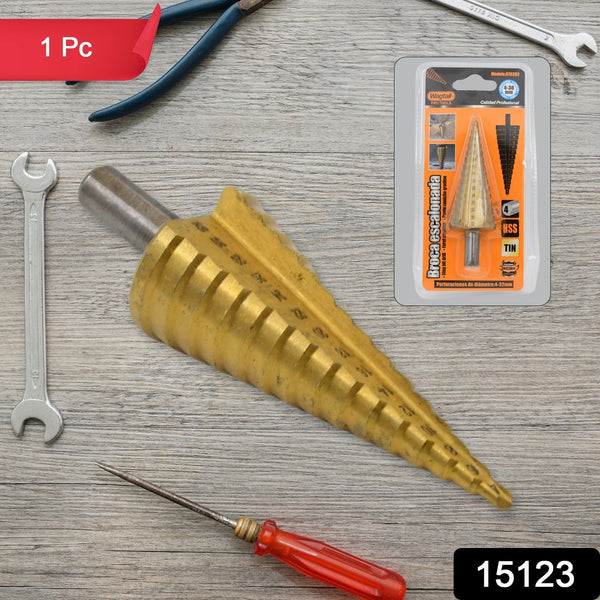 Step Drill Bit For Metal, High-Speed Steel Step Drill Bit (1 Pc / 4-32 MM)