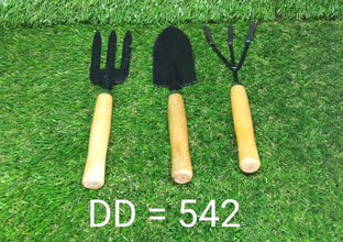 Gardening Tools - Hand Cultivator, Small Trowel, Garden Fork (Set of 3)