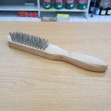 Wooden Handle Steel Wire Brush (1 Pc)