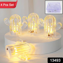 Cute Cactus LED Night Light (Cactus / 4 Pcs Set)