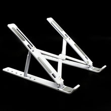 Adjustable Ergonomic Foldable Portable, Holder Riser Tablet Stand Plastic (Use In 14 inch Laptop)