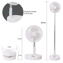 TELESCOPIC ELECTRIC DESKTOP FAN, HEIGHT ADJUSTABLE, FOLDABLE & PORTABLE FOR TRAVEL/CARRY | SILENT TABLE TOP PERSONAL FAN FOR BEDSIDE, OFFICE TABLE (Battery Not Include)