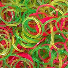 Strong & Reusable Rubber Bands: Multicolor for Office, Home & School, Hair accessories
