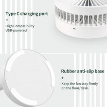 TELESCOPIC ELECTRIC DESKTOP FAN, HEIGHT ADJUSTABLE, FOLDABLE & PORTABLE FOR TRAVEL/CARRY | SILENT TABLE TOP PERSONAL FAN FOR BEDSIDE, OFFICE TABLE (Battery Not Include)