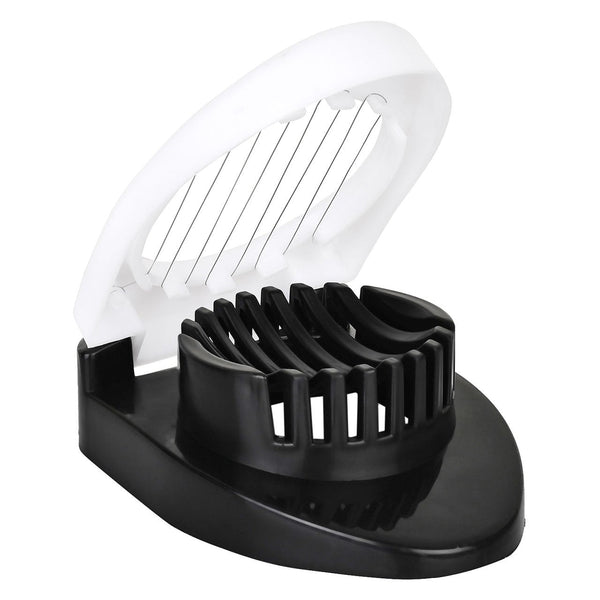 Oval Shape Plastic Multi Purpose Egg Cutter / Slicer with Stainless Steel Wires