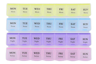 Weekly Pill Case 28-Slot Medicine Organizer