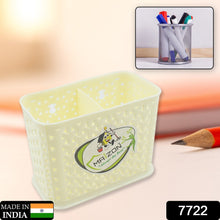 multipurpose Holder for Desk, Plastic Pen Pots Desk Organizers Pots Holder Stationary Supplies for Office, Home, School Non-slip Silicone Bottom