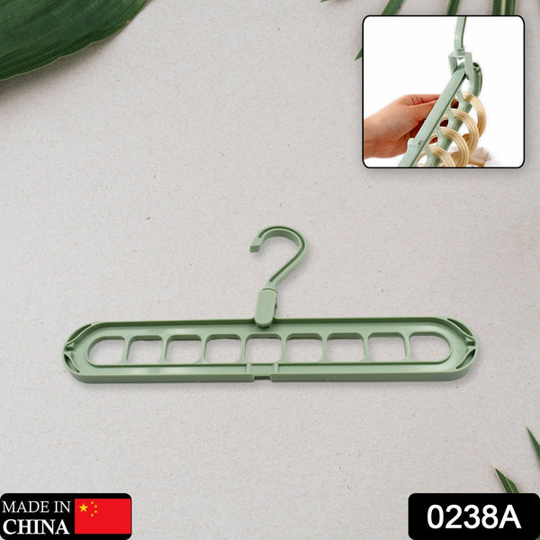 Plastic Hanging Hook - Multi-Hole Wardrobe Organizer for Clothes Storage & Display