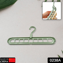 Plastic Hanging Hook - Multi-Hole Wardrobe Organizer for Clothes Storage & Display