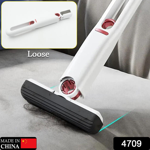 Portable Self-Squeeze Short Mop, Mini Hand Wash-Free Strong Absorbent Mop with 1 Cotton Head, Cleaning Sponge For Bathroom Kitchens Table Loose (Plastic Packing)