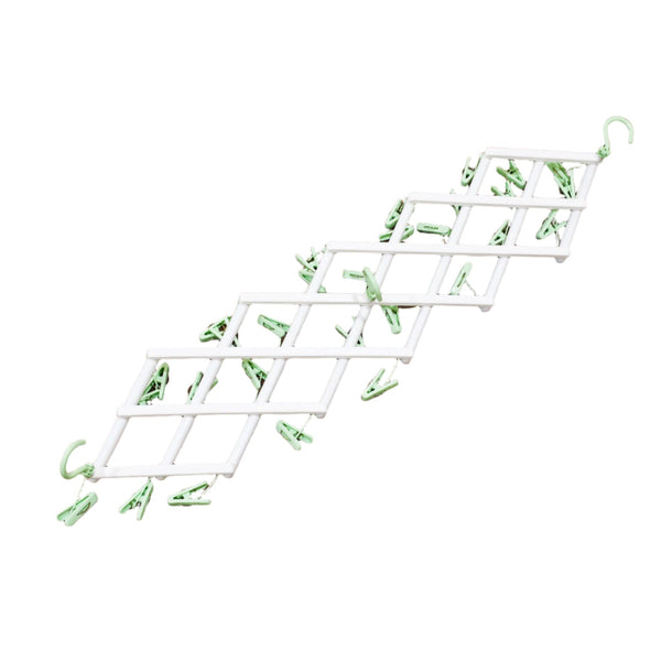 Big Adjustable Clothes Hanger, Windproof Tumble Dryer, Extendable, Socks Washing Liner, Plastic Drying Rack, Sock Hanger, Foldable Hanger, Underwear Dryer with 29 Clips