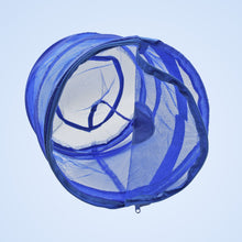 Mesh up Laundry Hamper, Foldable Portable Cylindrical Dirty Clothes Basket for Bedroom, Kids Room, College Dormitory and Travel