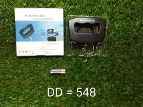 Black Digital Portable Luggage Scale with LCD Backlight (50 kg)