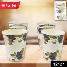 Disposable Paper Cups, Disposable Tea, Coffee Cups (10 Pcs Set / Mix Color & Design)