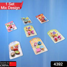 Mix Design Fancy Erasers Set – Colorful & Stylish Erasers for Kids, Birthday Gift & School Prize (1 Set)