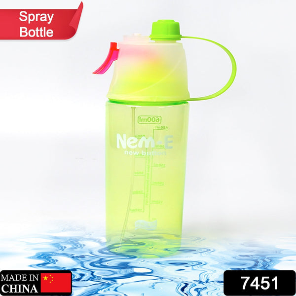 600ml BPA Free Sports Spray Water Bottle for Gym, Cycling & Hiking