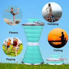 Silicone Collapsible Water Bottle for Camping & Sports (BPA Free, Leak Proof)