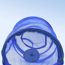 Mesh up Laundry Hamper, Foldable Portable Cylindrical Dirty Clothes Basket for Bedroom, Kids Room, College Dormitory and Travel